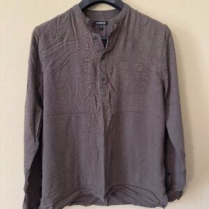 Stretch Linen Blend Henley